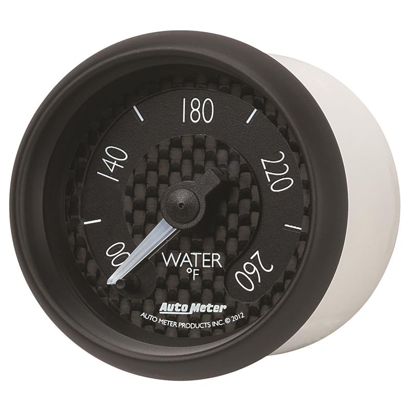 AutoMeter GT Series 52mm Full Sweep Digital Water Temperature Gauge 100-260°F