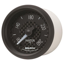 Load image into Gallery viewer, AutoMeter GT Series 52mm Full Sweep Digital Water Temperature Gauge 100-260°F