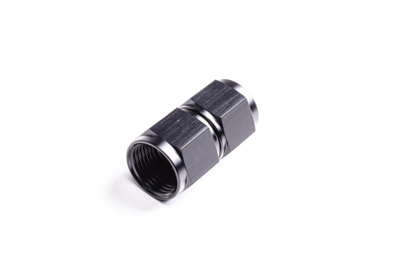 Radium Engineering 10AN Female to Female Coupler - Black Anodized Aluminum