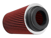 Load image into Gallery viewer, K&amp;N Engineering Universal Air Filter Chrome Round Tapered Red - 4 Inch Flange ID