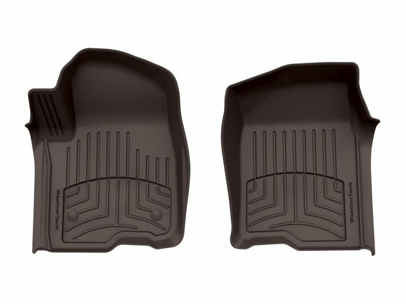 WeatherTech FloorLiner HP Front Floor Mats, Cocoa for 2019+ GMC Sierra 1500 and Sierra Denali 1500 | Part Number wet4714361IM