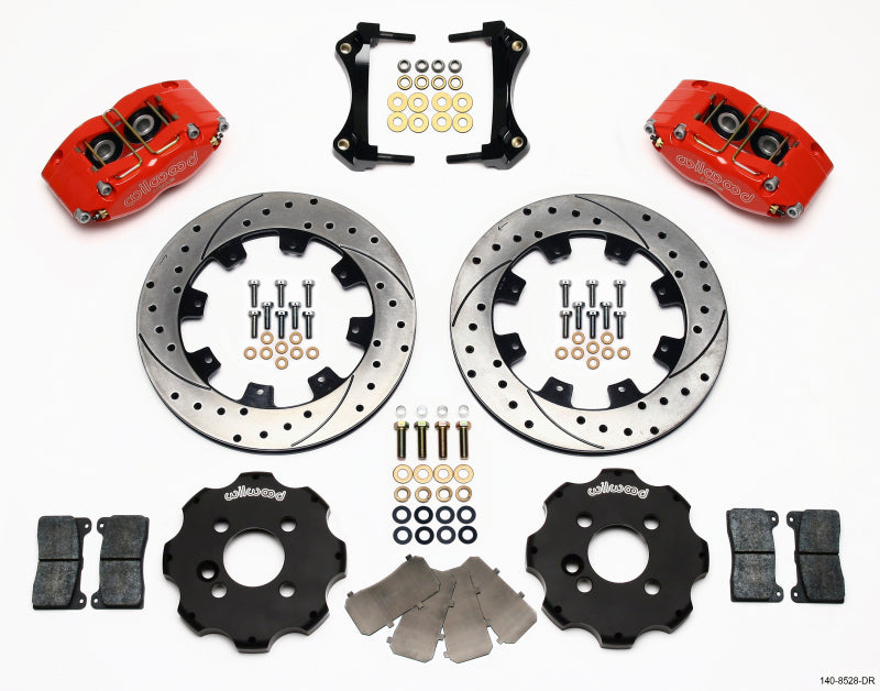 Wilwood Dynapro Radial Front Brake Kit for 2007-2010 Mini Cooper * 12.19-Inch Drilled Rotor with Red Finish