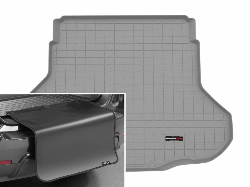 WeatherTech wet421837SK Cargo Liner with Bumper Protector for 2025 Kia K4, Gray