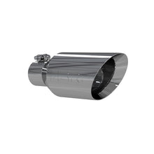 Load image into Gallery viewer, MBRP Universal Exhaust Tip 4.5 Inch Diameter Dual Wall Angled Rolled End T304 Stainless Steel