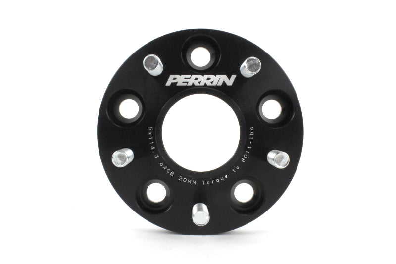 Perrin Performance 64.1mm 5x114.3 Wheel Spacers for Honda Civic Si and Acura Integra, 20mm Thickness - Pair