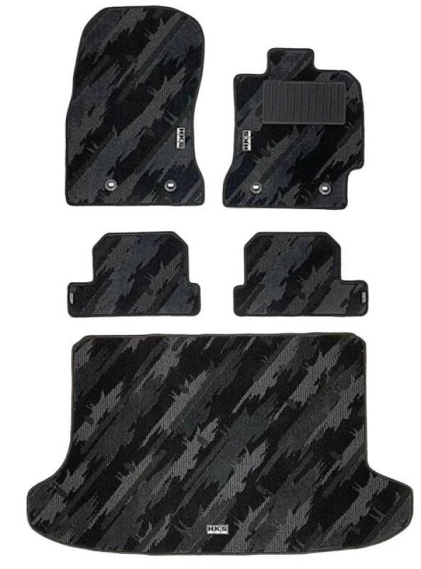HKS Floor Mats for Nissan ZN6/ZC6 Full Set Left-Hand Drive - Model Part Number HKS53001-AT043