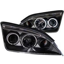 Load image into Gallery viewer, ANZO 2005-2007 Ford Focus Projector Headlights with Halo Black Housing - Pair