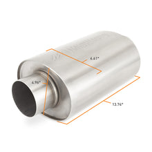 Load image into Gallery viewer, Mishimoto Universal Resonator with 2.5-inch Inlet/Outlet - Brushed Stainless Steel