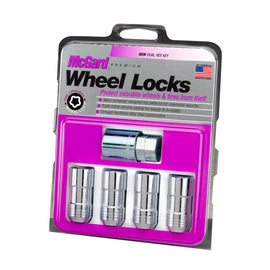 McGard Chrome Cone Seat Wheel Lock Set M14 x 1.5 Thread - 4 Locks & 1 Key
