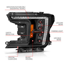 Load image into Gallery viewer, ANZO Z-Series Full LED Projector Headlights for Ford F-150 2018-2020 with Factory Halogen, Pair