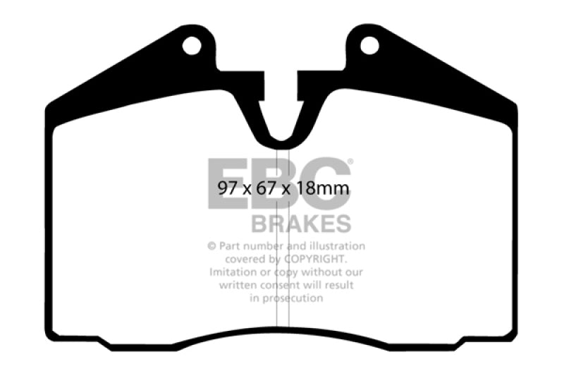 EBC Yellowstuff Brake Pads for Porsche 911 & 928 * Street & Track Performance Part No. ebcDP4612R