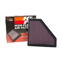 Load image into Gallery viewer, K&amp;N Engineering 33-5059 High-Flow Reusable Air Filter for Cadillac CTS (2016-2019) with 6.2L V8 Engine