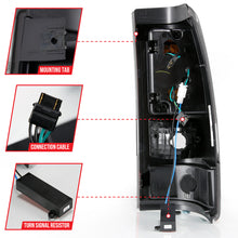 Load image into Gallery viewer, ANZO 1999-2002 Chevy Silverado 1500 LED Tail Light Assembly with Clear Lens and Black Housing