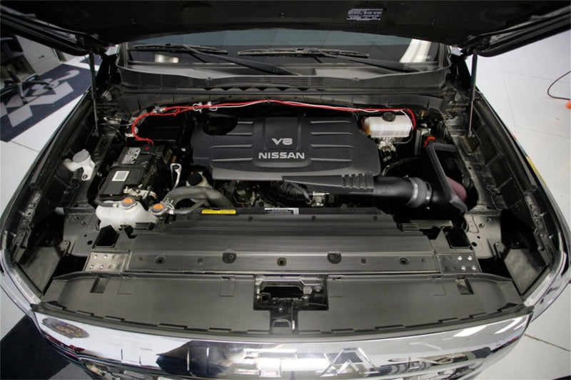 K&N Engineering 63-6019 High-Flow Cold Air Intake System for 2017-2018 Nissan Titan V8-5.6L F/I