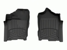 Load image into Gallery viewer, WeatherTech FloorLiner HP Front Floor Mats for 2017-2023 Nissan Titan Crew Cab and 2017-2020 Titan XD Crew Cab, Black, Part Number WET449081IM