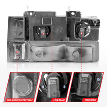 Load image into Gallery viewer, ANZO 88-98 Chevrolet C1500 Crystal Headlight Set with Halo and Signal Lights