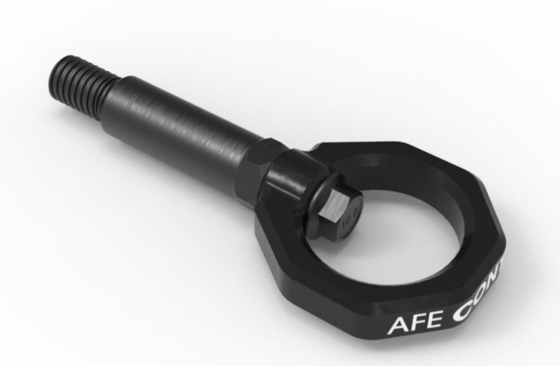 aFe Control Front Tow Hook for BMW F-Chassis - Black CNC Machined Steel