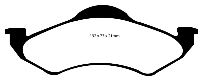 EBC Yellowstuff Front Brake Pads for Dodge Dakota 2000-2002 * High-Performance Street & Track Use