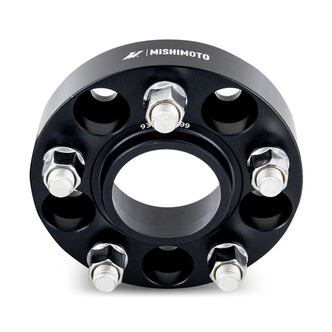 Mishimoto 5x114.3 Wheel Spacers for Ford Mustang 2015+ – Black Anodized Aluminum with Grade-12.9 Steel Studs