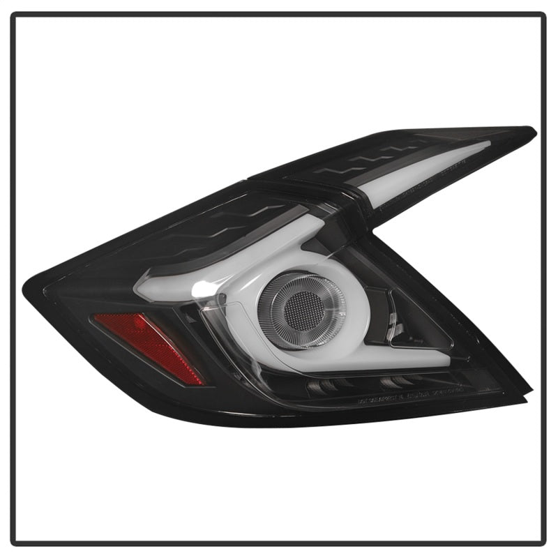 Spyder 16-19 Honda Civic 4-Door Light Bar LED Tail Lights - Black