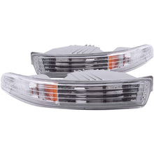 Load image into Gallery viewer, ANZO 1994-1997 Acura Integra Euro Parking Lights with Chrome Housing and Amber Reflector