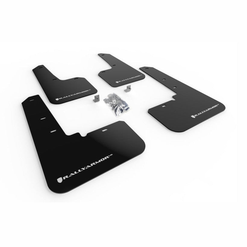 Rally Armor UR Series Polyurethane Mud Flaps for Subaru Outback (Part #ralMF66-UR-BLK/WH)