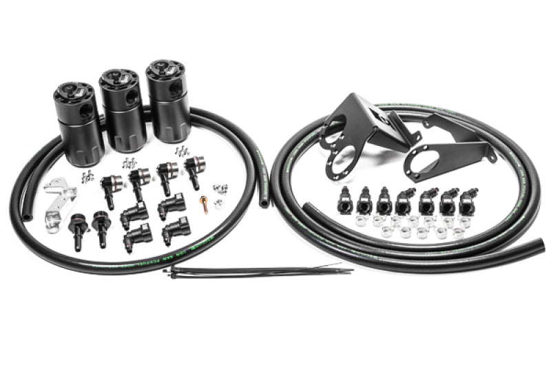 Radium Engineering 14-19 Chevrolet Corvette LT1 CCV Fluid Lock Triple Catch Can Kit