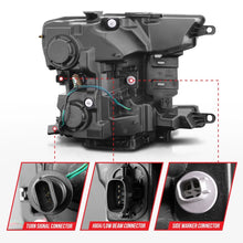 Load image into Gallery viewer, ANZO 2018-2020 Ford F-150 Projector Headlights with Plank Style Switchback and Black Housing