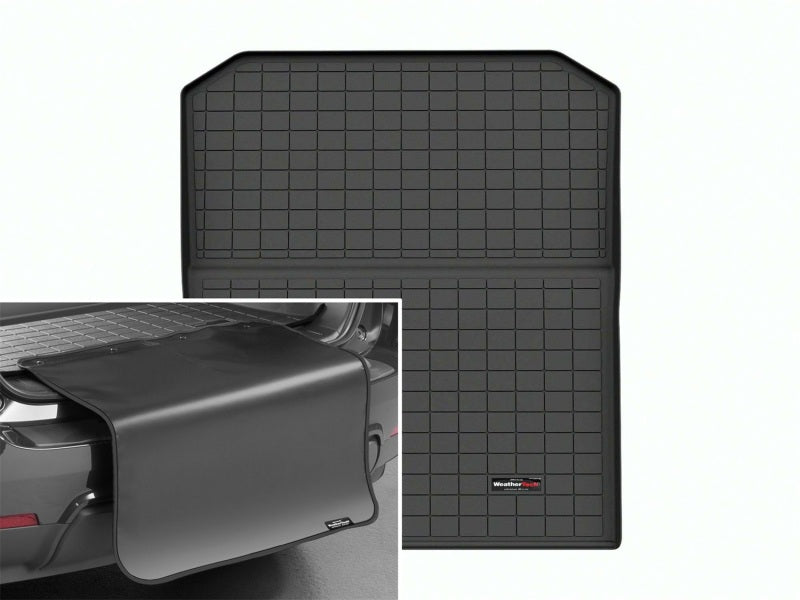 WeatherTech Cargo Liner with Bumper Protector for 2022-2025 Rivian R1S, Black - Part Number 401567SK
