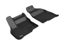 3D MAXpider KAGU Series All-Weather Floor Mats for Chevrolet Bolt EV (2017-2021), Black, Front Pair