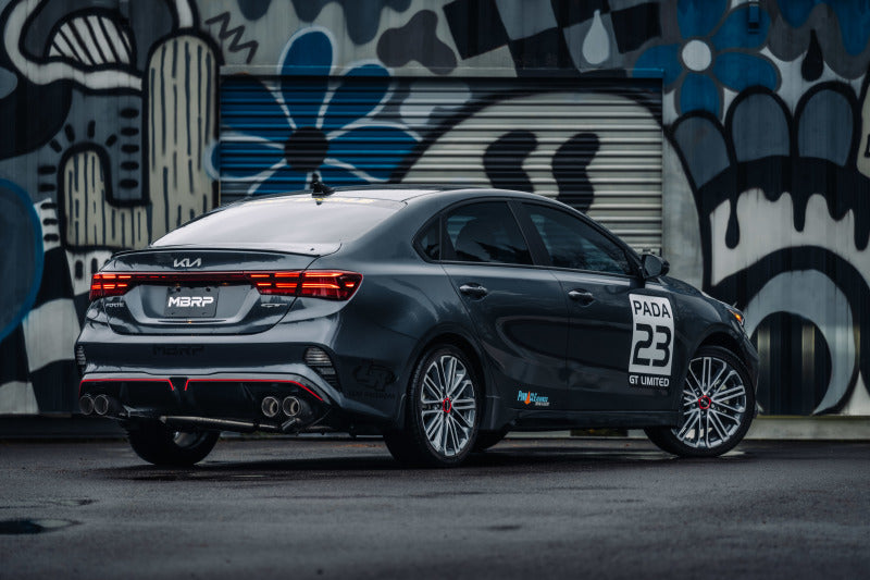 MBRP Armor Pro Series Axle Back Exhaust System for Kia Forte GT 2022-2024 with Quad Carbon Fiber Tips