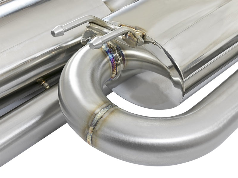 aFe Takeda 3-inch 304 Stainless Steel Cat-Back Exhaust System with Polished Tips for Honda Civic Si Sedan 2017-2020