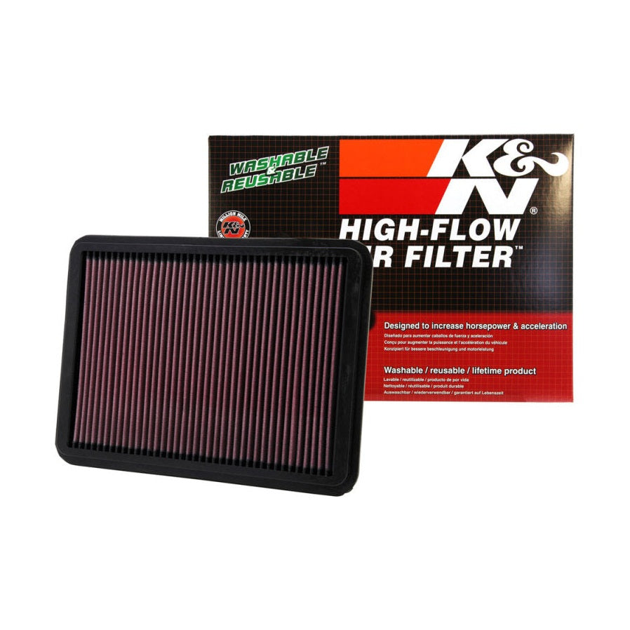 K&N Engineering High-Flow Drop-In Air Filter for Toyota Tundra, Lexus GX470, 4Runner, and Sequoia (Part #knn33-2144)