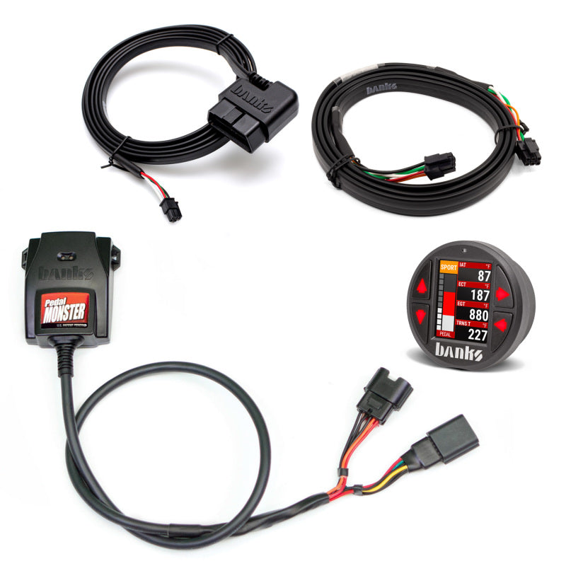 Banks Power PedalMonster Kit Molex MX64 6 Way with iDash Pro – Throttle Sensitivity Controller for Gas and Diesel Vehicles