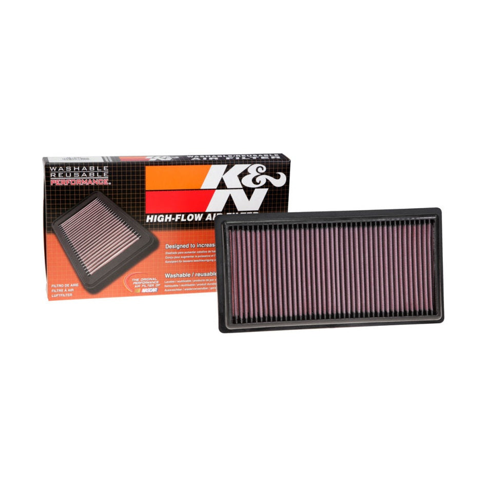 K&N Engineering 33-5101 High-Flow Washable Air Filter for Jeep Renegade and Fiat 500X