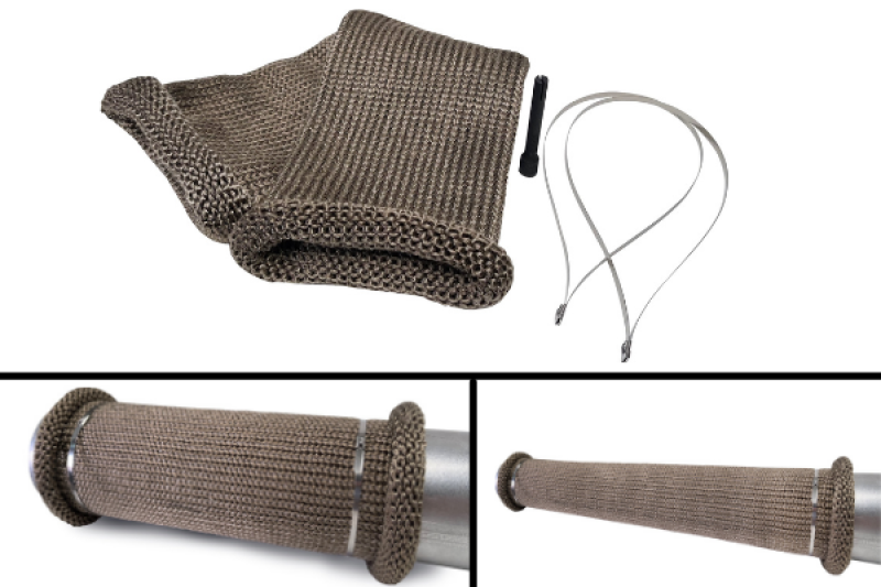 DEI Titanium 4-Inch Knit Exhaust Sleeve (Part Number: dei10040) – 24-Inch Length for Larger Exhaust Pipes