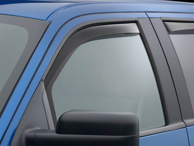 WeatherTech WET81343IM Side Window Deflectors for 2004-2014 Ford F-150 SuperCrew, Front, Dark Tint
