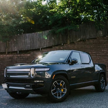 Load image into Gallery viewer, Rally Armor UR Series Mud Flaps for 2022-2024 Rivian R1T – Durable Black with Dark Grey Logo