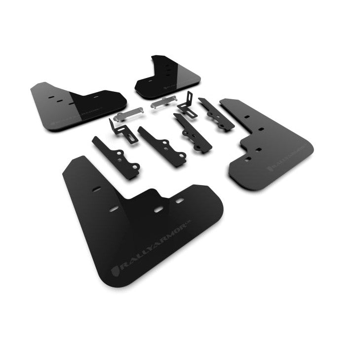 Rally Armor 2025+ Kia K4 Black Mud Flap with Dark Grey Logo – Durable Polyurethane Protection