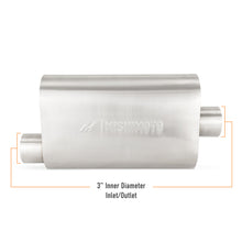 Load image into Gallery viewer, Mishimoto Universal Muffler with 3-inch Offset Inlet/Outlet - Brushed Stainless Steel