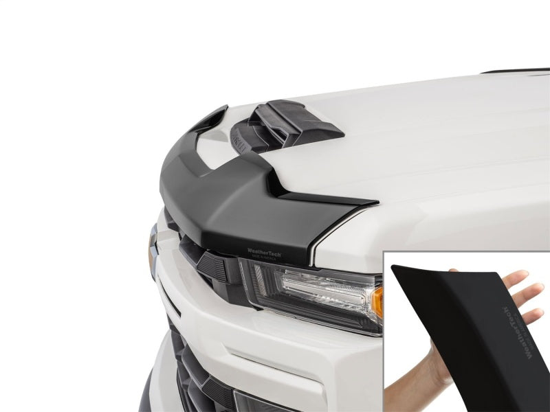 WeatherTech WET55189IMB Low Profile Hood Protector for Chevrolet Silverado 2500HD and 3500HD, Matte Black