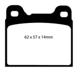 EBC Redstuff Ceramic Rear Brake Pads for Volvo 940 & 960 - Part Number ebcDP31043C