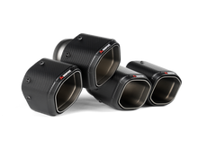 Load image into Gallery viewer, Akrapovic Hexagonal Carbon Fiber Tail Pipe Set for 2024+ BMW M5 (G90, G99) – Performance Exhaust Upgrade