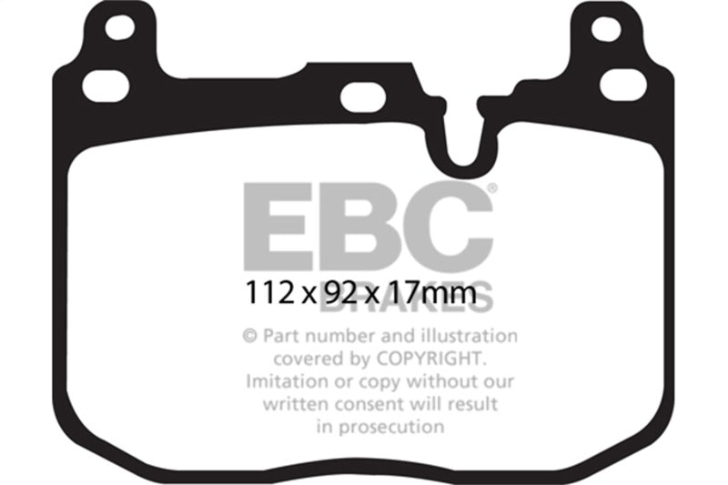EBC Yellowstuff Brake Pads for BMW 3 Series and More * High-Performance Street and Track Use Part Number EBCRP42130R