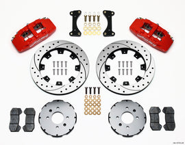 Wilwood Dynapro 6 Front Hat Kit with 12.19-Inch Drilled Rotors for Honda/Acura 1990-1992