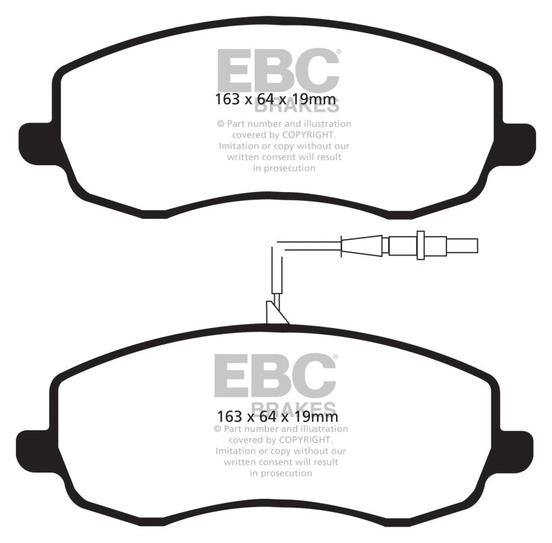 EBC Bluestuff NDX Full Race Brake Pads for McLaren 570S and MP4-12C * High Friction Performance for Track and Street Use