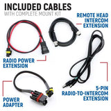 Rugged Radios Polaris Xpedition Complete Communication Kit with Bluetooth and 2-Way Radio (No Intercom) - Model rgdXPED-RK-G1
