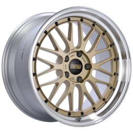 BBS LM 20x10 Inch 5x112 Bolt Pattern ET22 Gold Wheel - Model BBS LM436GPK