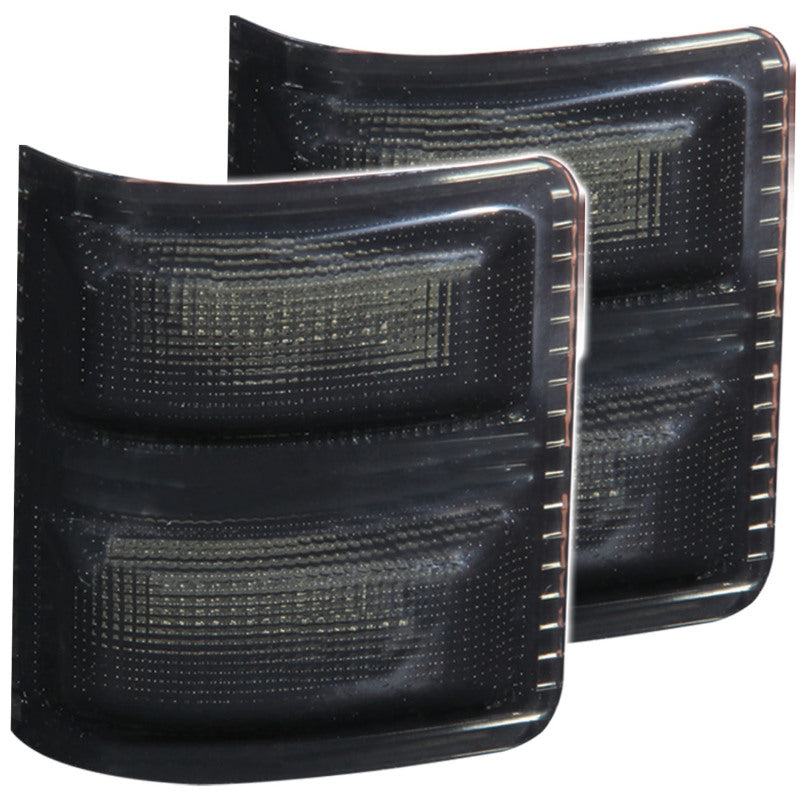 ANZO LED Mirror Lights for Ford F-250 2008-2015 – Smoke Lens with Amber Turn Signal, 2-Piece Set