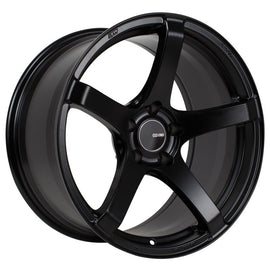 Enkei Kojin 17x8 Matte Black Wheel with 40mm Offset - 5x100 Bolt Pattern, 72.6mm Bore, Part Number enk476-780-8040BK